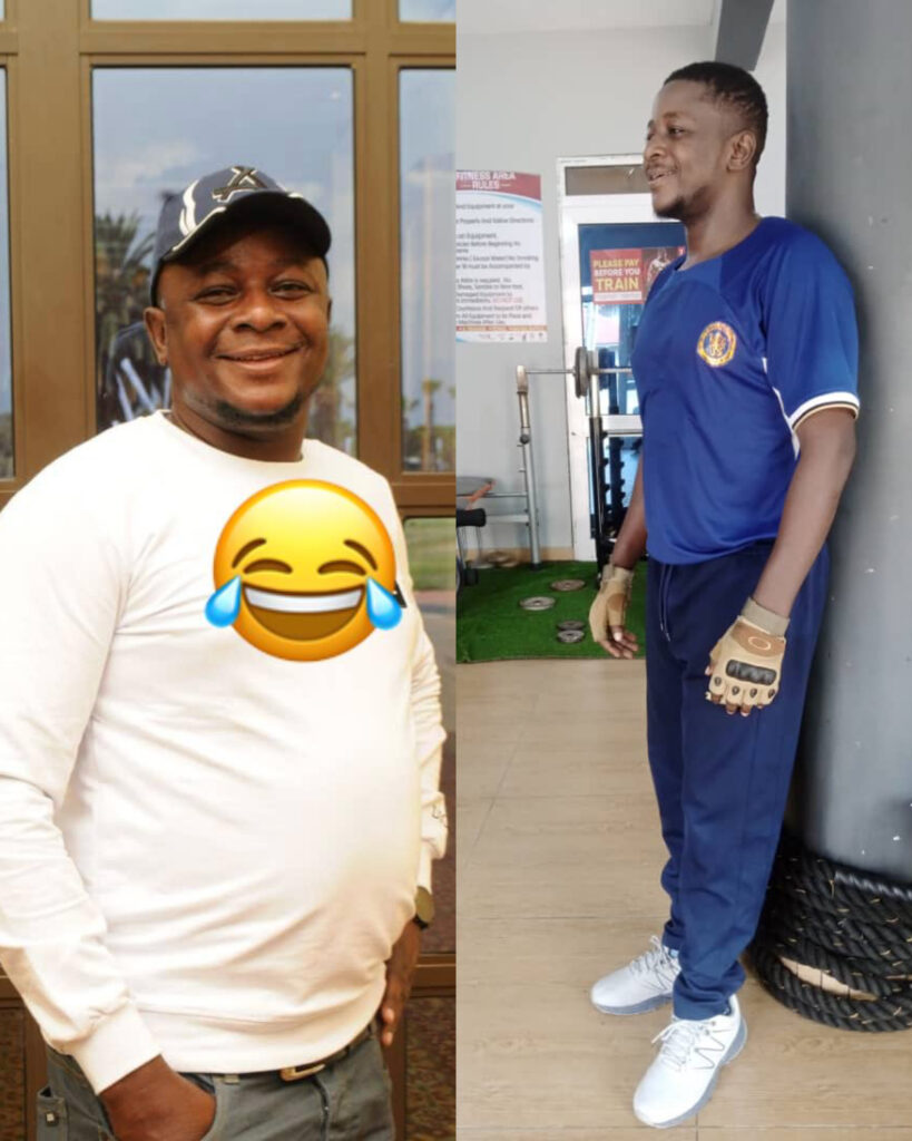 David Mawuli before and after weight loss