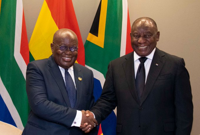 President Cyril Ramaphosa and Nana Akufo-Addo